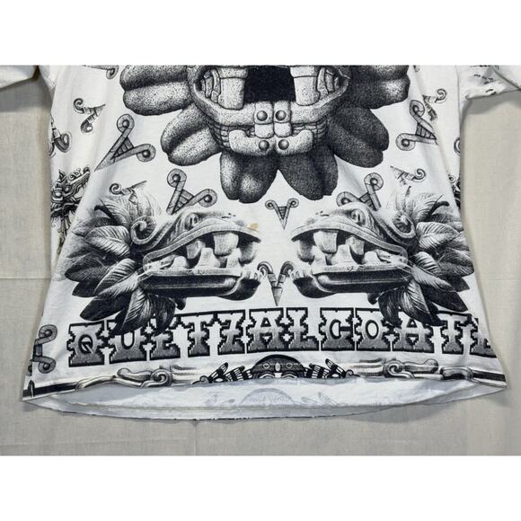 Aztec All Over Print Shirt Yazbek Tag Size 2XL - Picture 5 of 16